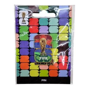 FIFA World Cup 2026 Lapel Pin CAN MEX USA Trophy Hat Soccer Enamel Badge New